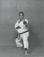 Ko-Kutsu-Dachi<br>Chudan-Shuto-Uke sinistro