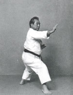 avanzando a 45°<br>Chudan Shuto Uke<br>Ko-Kutsu-Dachi